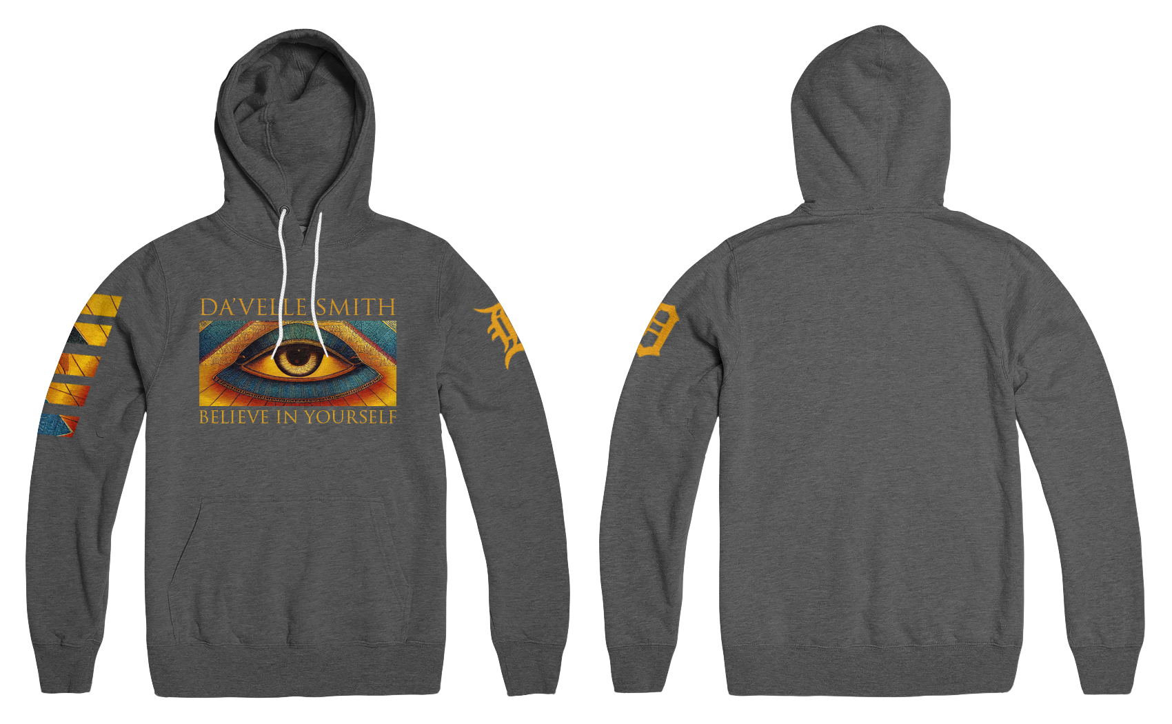 Team Da'velle Smith "Believe in yourself" Pull over hoodie