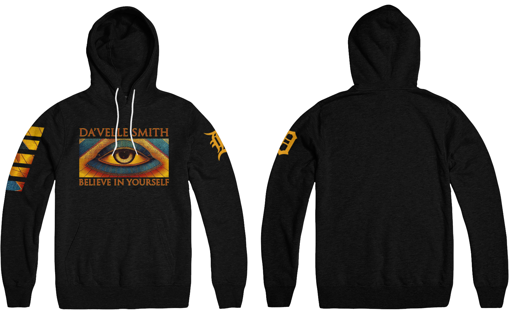 Team Da'velle Smith "Believe in yourself" Pull over hoodie