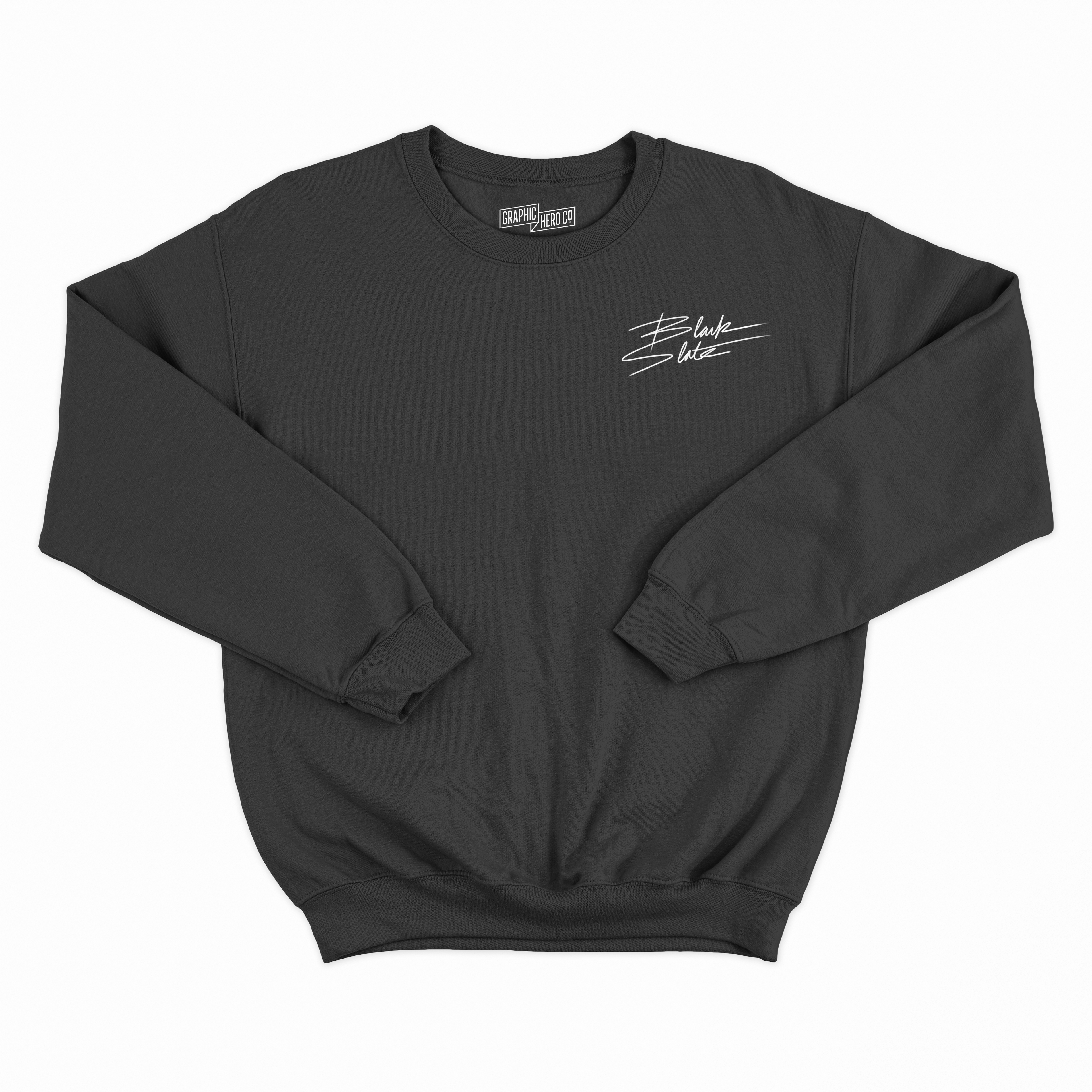 Blank Slate:  Flow With The Flood Crew Neck (vintage black)