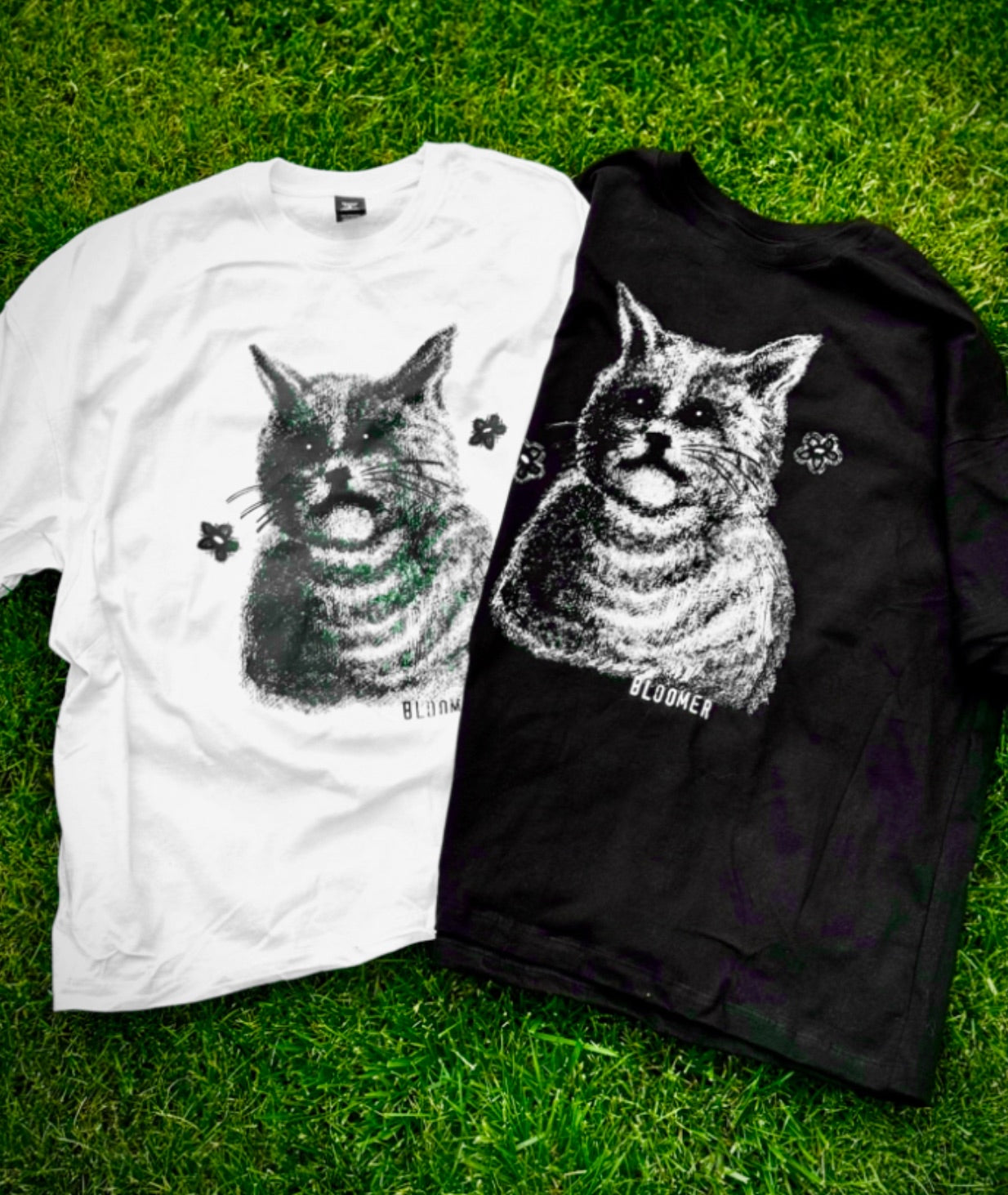 Bloomer "Cat" Oversized Drop Shoulder Tee
